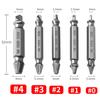 CHENGNAN Damaged Screw Extractor Kit and Stripped Screw Extractor Set. Easy Out Broken Bolt Remover HSS High Speed Steel,A view 2