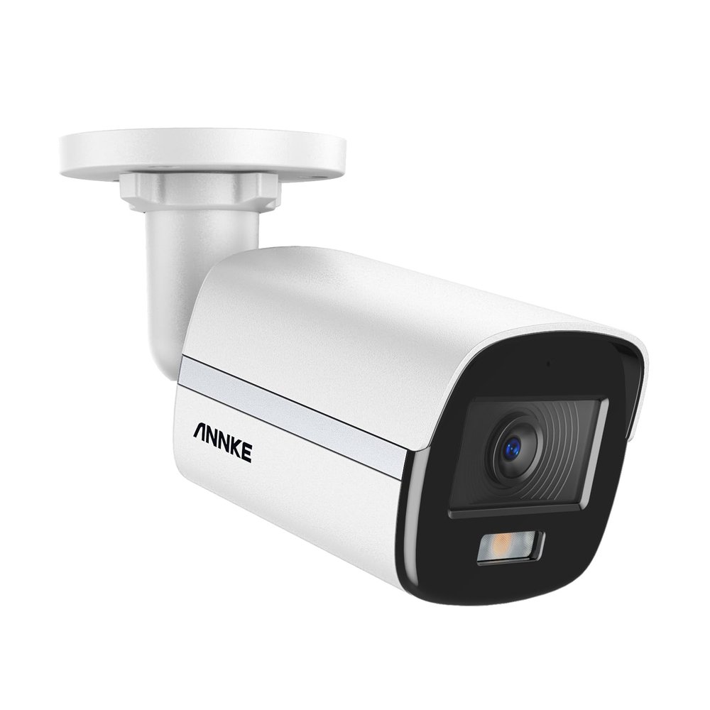 ANNKE 3K Add-On Security Bullet Camera with Full Color Night Vision, 4-in-1 TVI/AHD/CVI/CVBS CCTV Surveillance Wired Cam with Built-in Mic, 2.8mm Lens, IP67 Weatherproof, (Cable & Adapter Included)