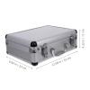 DOITOOL 12.5in Silver Aluminum Briefcase with Lock, Aluminum Briefcase for Men or Women, Metal Hard Case with Foam for Travelers Luggage Craftsman Travel Cash (12.5x9x4.3 Inch) view 4