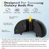 Memory Foam Tips Compatible with Galaxy Buds Pro,Comfortable Ear Tips Earplug Replacement Accessories Compatible with Samsung Galaxy Bus Pro 2021 S/M/L Size (Small (0.43 in), Black) view 3