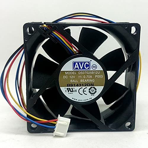 DS07025B12U 12V Fan 7025 12V 0.7A 4-Wire Chassis Fan