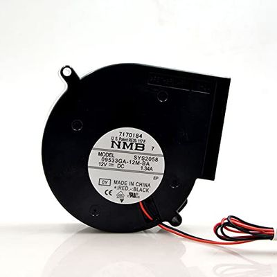 09533GA-12M-BA 12V Blower 12V 1.34A 9733 high air Volume Centrifugal Turbine Cooling Fan