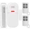 Door Pool Alarm with Remote Control, Door Chime with Adjustable Volume and LED Flash, Wireless Door Window Open Sensor Alarms for Home Kids Safety (1 Alarm with LED + 2 Remotes) view 1