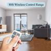 Door Pool Alarm with Remote Control, Door Chime with Adjustable Volume and LED Flash, Wireless Door Window Open Sensor Alarms for Home Kids Safety (1 Alarm with LED + 2 Remotes) view 4
