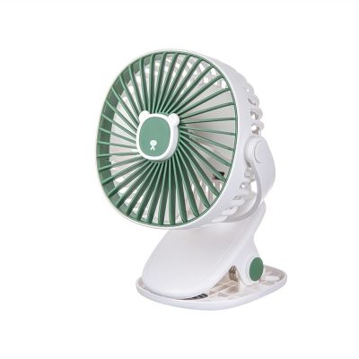 BENHAI Portable USB 3 Speeds Clip on Fan, 720 Rotation Angle Mini Fan Table Fan Quiet Fan USB Fan for for Home Bed Office Outdoor Travel 5.7 x 4.4 x 8 INCH (Color : White)