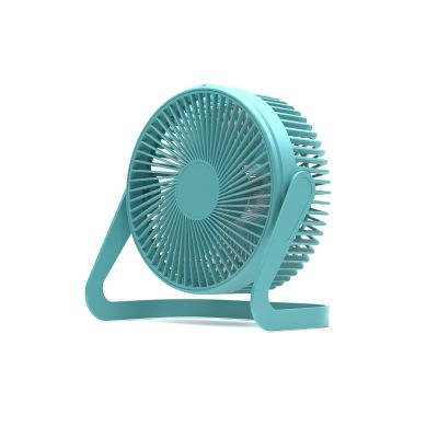 Mini USB 360 Rotation Angle Fan, Portable Fan 2 Speeds Table Fan Quiet Fan USB Fan for for Home Bed Office Outdoor Travel 5.9X5.9INCH (Color : Blue)