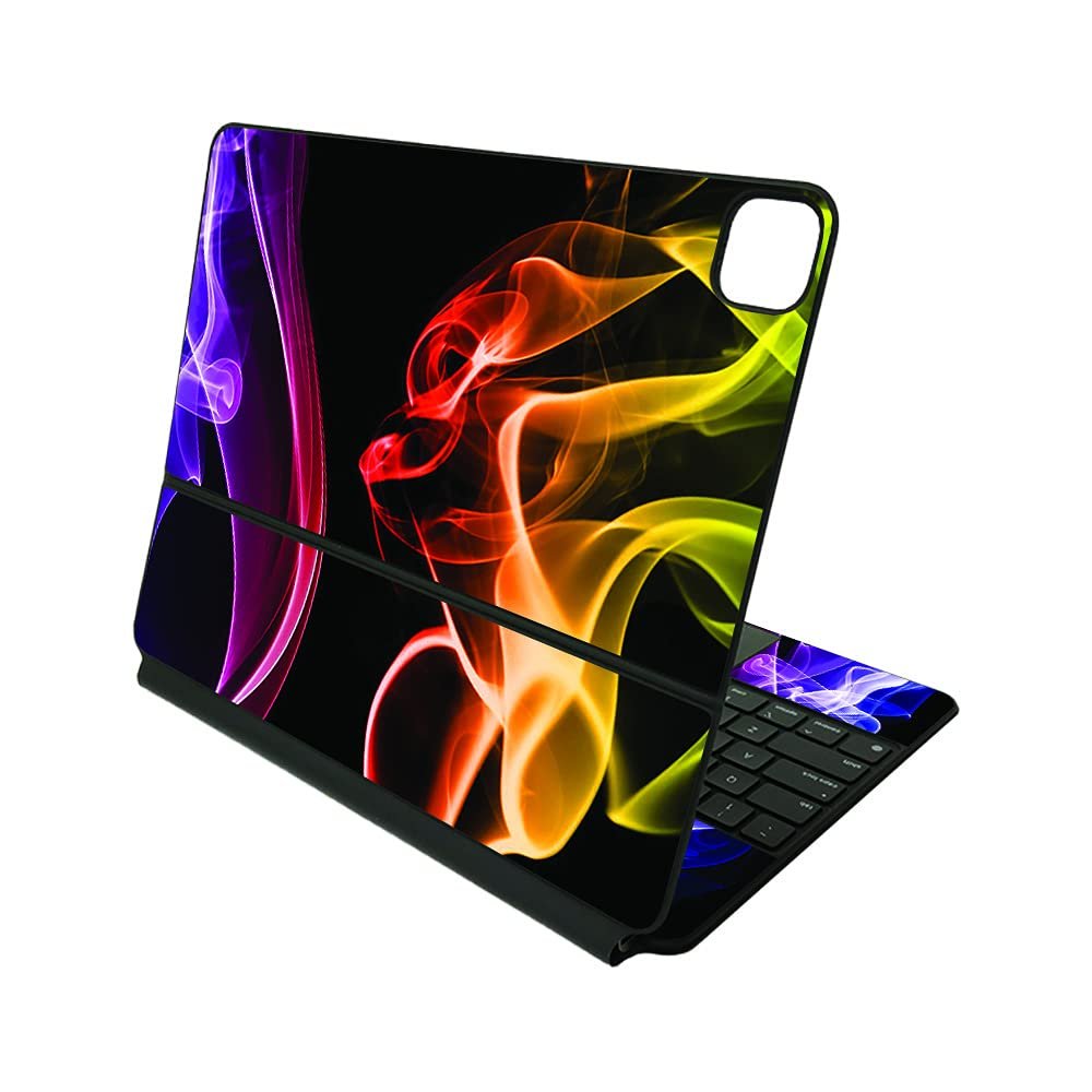 MightySkins Skin Compatible with Apple Magic Keyboard for iPad Pro 12.9" (3rd-6th Generation) - Rainbow Zoom | Protective, Durable, and Unique Vinyl Decal wrap Cover | Easy to Apply | Made in The USA, (APIPSK1221)