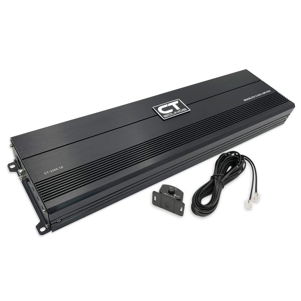 CT Sounds CT-3200-1D Class D Car Audio Monoblock Amplifier, 3200 Watts RMS