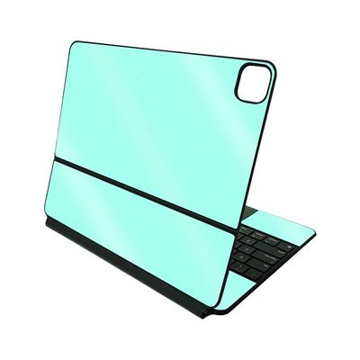 MightySkins Glossy Glitter Skin Compatible With Apple Magic Keyboard for iPad Pro 12.9" (3rd-6th Generation) - Solid White | Protective, Durable High-Gloss Glitter Finish | Easy To Apply | Made in The USA (GL-APIPSK1221-Solid White)