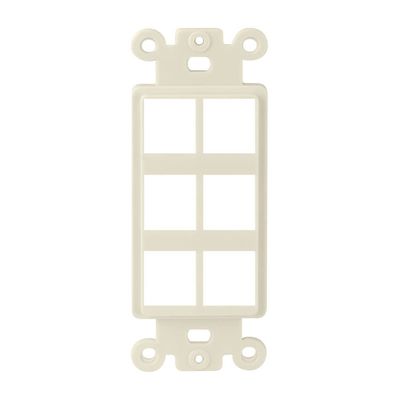6-Port Keystone Insert Strap, Light Almond