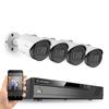 Amcrest 5MP Security Camera System, 4K 8CH PoE NVR, (4) x 5-Megapixel 2.8mm Wide Angle Lens Weatherproof Metal Bullet POE IP Cameras, Hard Drive Not Included, NV4108E-B1186EW4 (White) view 1
