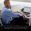 GTW Poly MDA 220 USB Hub for Deskphone, PC, Mac USB-A, Built for Communications Applications Compatible with Zoom, Teams, Avaya Cloud, Cisco Webex, RingCentral and More GTW Microfiber Included view 2