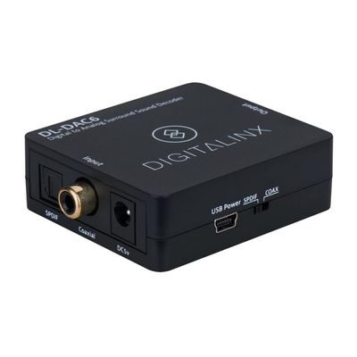 DigitaLinx DL-DAC6 Digital to Analog Surround Sound Decoder