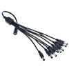 K-MAINS 8-Plug Tip Splitter 8-Way Power Cord Cable Replacement for SANNCE 4CH, 8CH and 16CH Channel HDMI Digital Video Recorder Audio DVR CCTV Security System view 2