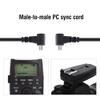 30cm Flashlight Cable, PCPC Cable, Flash Cable Camera Cable Sync Cable Male to Male view 2