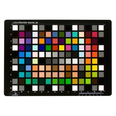 Calibrite ColorChecker Digital SG Color Reference Target with Storage Sleeve, 140 Patch Chart for Advanced Camera Profiling, White Balance and Color Analysis, 8 x 11.5 inch for Photo and Video (CCDSG)