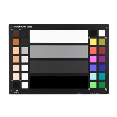 Calibrite ColorChecker Video XL Large Color Target for Exposure and Color Balance, Vectorscope and Waveform Optimized w/Skin Tones, Grays and Illumination Chips, 21 x 14.8 inch (CCVPR-XL)