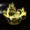 Fishing with Friends 6" Wide Laser Engraved 3D Effect Acrylic LED Desk Top Night Lamp view 2