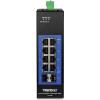 TRENDnet 10-Port Industrial Gigabit L2 Managed DIN-Rail Switch, 8 X Gigabit, 2 X SFP Slots, DIN-Rail Mount, IP30, Vlan, Qos, Lacp, STP/Rstp, Bandwidth Management, TI-G102i (Renewed) view 2