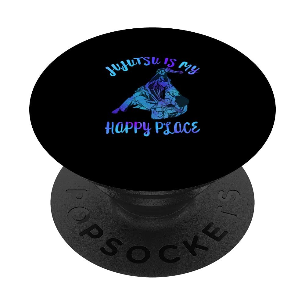 Jujutsu Is My Happiest Place Jiu Jitsu BJJ Martial Arts Kids PopSockets Swappable PopGrip