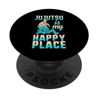Jujutsu Is My Happiest Place Jiu Jitsu BJJ Martial Arts Kids PopSockets Swappable PopGrip