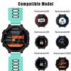 Band Compatible with Garmin Forerunner 735XT/220/230/235/235 Lite/620/630,Soft Silicone Replacement Watch Strap for Garmin Approach S20 S5 S6 Smart Watch,Adjustable Sport WatchBand (tear+black) view 2