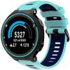 Band Compatible with Garmin Forerunner 735XT/220/230/235/235 Lite/620/630,Soft Silicone Replacement Watch Strap for Garmin Approach S20 S5 S6 Smart Watch,Adjustable Sport WatchBand (tear+black) view 3