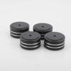 4Pcs HiFi AMP Speaker Aluminum Isolation Feet Pad Use For Turntable DAC Stereo Audio Speakers Amplifier Feet Pads 40x20mm (Color : Black) view 2