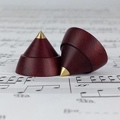 4 pieces sandalwood Dia.23mm Audio Cones wood HiFi Mounts audio Stand Feet amplifier Feet Speaker Shock Shockproof Spikes