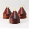 4PCS Rosewood Speaker Amplifier Shock Spikes with Audio Shock Absorber 33MM Amp Cone Speaker pad view 2