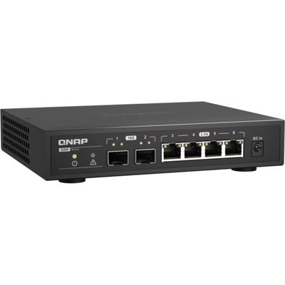 QNAP QSW-2104-2S 2-Port 10GbE SFP+ and 4-Port 2.5GbE RJ45 Unmanged Switch