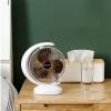 BENHAI Quiet Mini USB Desk Fan, Portable Fan 3 Speeds Fan USB Fan for Home Bed Office Outdoor Travel 7.87 X 9 INCH (Color : Gold) view 2