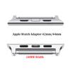 AISPORTS Compatible with Apple Watch Adapter 49mm 45mm 44mm 42mm, Apple Watch Band Connector Link Lug Adapter Metal Connection Clasp with Spring Bar for Apple Watch Ultra/iWatch Series 8/7/6/5/4/3/2/1 view 2