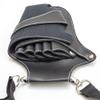 IKAS Scissor Holster - Black PU Leather Shear Holder for Hairdressers, Barbers & Pet Groomers - Waist/Shoulder Belt Shear Holder view 4