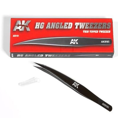 AK Tools AK9161 HG Angled Tweezers 01 (Thin Tipped)