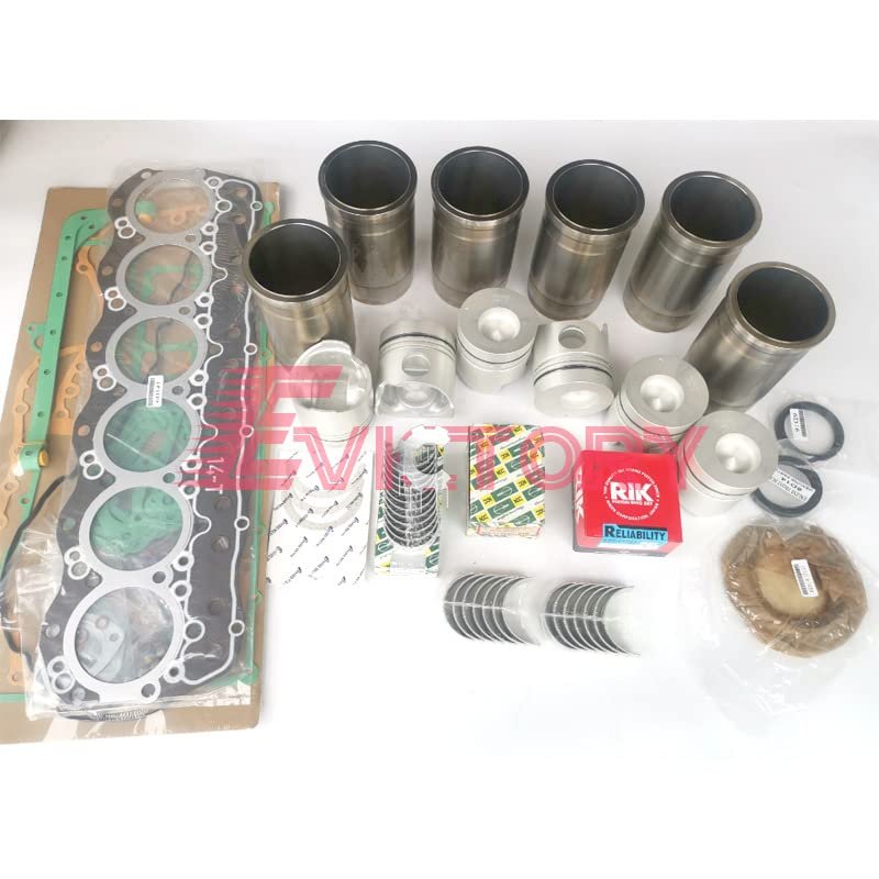 For MITSUBISHI TRUCK EXCAVATOR engine 6D14-T 6D14 6D14T overhaul rebuild kit piston + ring + cylinder liner camisa + crankshaft connecting rod bearing + cylinder head gasket kit