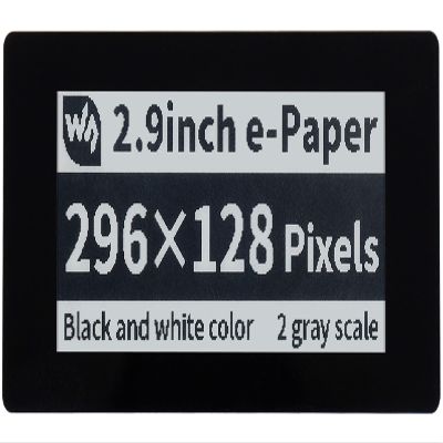 2.9inch Touch E-Paper Display HAT for Raspberry Pi 4B/3B+/3B/2B/Zero/Zero W/WH, 296128 Pixel 5-Points Black/White 3.3V/5V Capacitive Touch E-Ink Screen, SPI Interface Support Partial Refresh