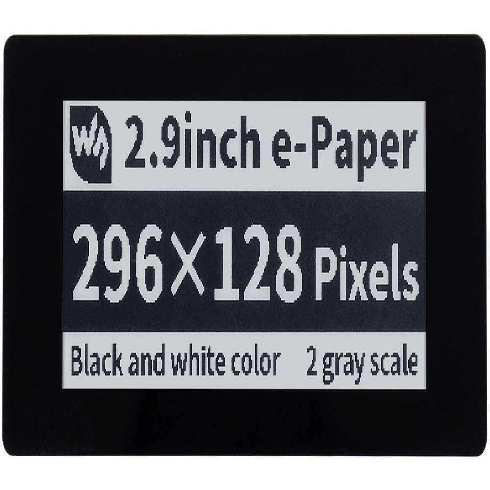 2.9inch Touch E-Paper Display HAT for Raspberry Pi 4B/3B+/3B/2B/Zero/Zero W/WH, 296128 Pixel 5-Points Black/White 3.3V/5V Capacitive Touch E-Ink Screen, SPI Interface Support Partial Refresh