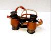 Ganga Nautical 4 inch Primitive Antique Style Brass Binocular with Leather Safety Cover Who Make it More Attractive & Unique, Vintage Gifts Telescope, Ideal for Gifting view 4