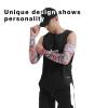 AHXN UV Sun Protection Arm Sleeves for Men & Women-UPF 50+ Sports Compression Cooling Sleeve-Unique TATTOO SLEEVE gift (Tiger) view 2