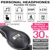 HanRongDa Radio Headphones Portable Stereo FM Radio with Best Reception, DSP Digital Personal Wireless Headset with Preset Stations, AA Battery Operated for Walking, Traveling, Jogging HRD-600 view 2