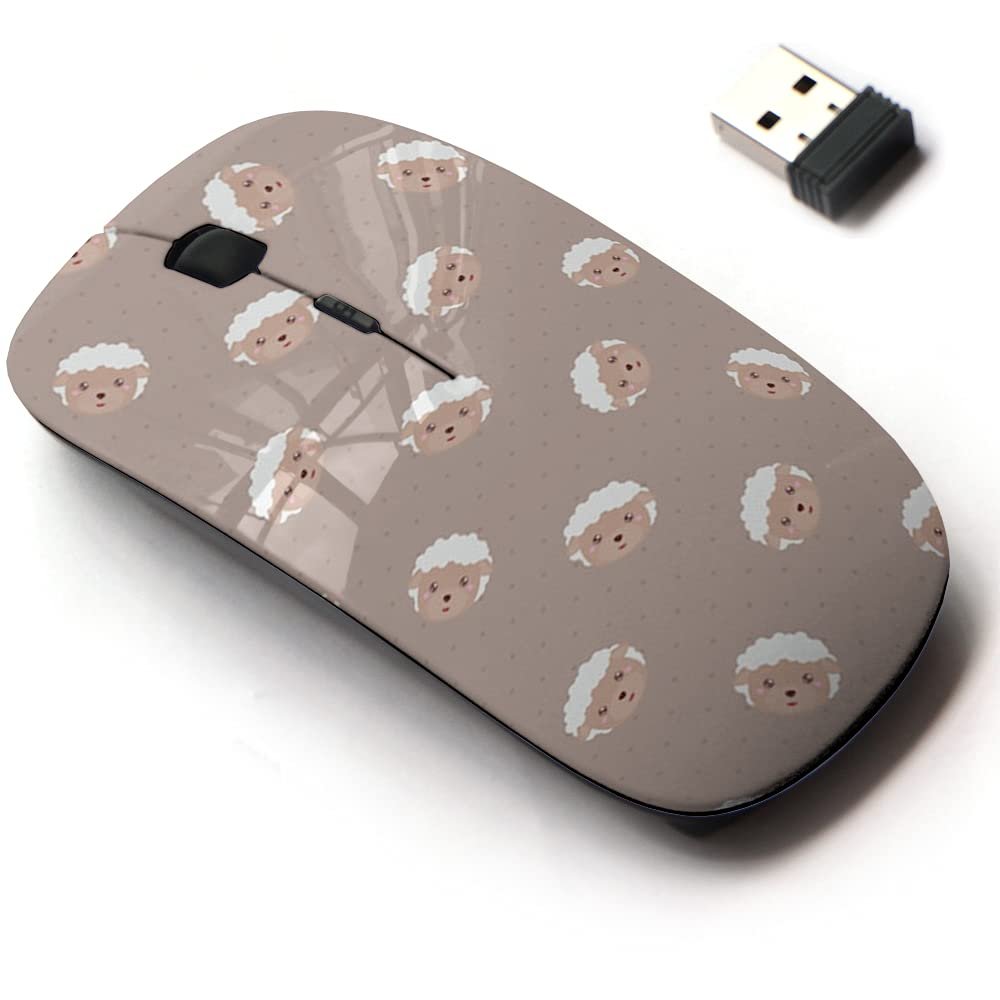 2.4G Wireless Mouse with Cute Pattern Design for All Laptops and Desktops with Nano Receiver - Childish Cute Animal