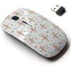 2.4G Wireless Mouse with Cute Pattern Design for All Laptops and Desktops with Nano Receiver - Cute Parrot Doodle view 1