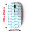 2.4G Wireless Mouse with Cute Pattern Design for All Laptops and Desktops with Nano Receiver - Cute Dogs Bones view 2