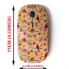 2.4G Wireless Mouse with Cute Pattern Design for All Laptops and Desktops with Nano Receiver - Autumn Birds Leaves view 2