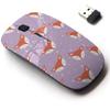 2.4G Wireless Mouse with Cute Pattern Design for All Laptops and Desktops with Nano Receiver - Cute Foxes on view 1
