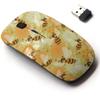 2.4G Wireless Mouse with Cute Pattern Design for All Laptops and Desktops with Nano Receiver - Bees Flowers Cute view 1