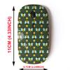 2.4G Wireless Mouse with Cute Pattern Design for All Laptops and Desktops with Nano Receiver - Bees view 2