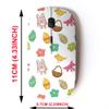 2.4G Wireless Mouse with Cute Pattern Design for All Laptops and Desktops with Nano Receiver - Easter Elements Texture view 2