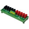 Banana Jack 2x5 Position Distribution Module, DC Power Strip Horizontal (DIN Rail Mount) view 2